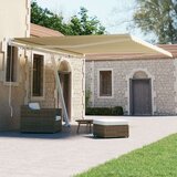  Samostojeća tenda na ručno uvlačenje 400 x 300 cm krem Cijene