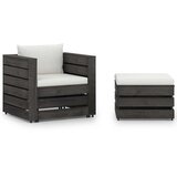  2-dijelna vrtna garnitura s jastucima impregnirano drvo | shoptok.hr