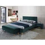 Molarem Home tapecirani krevet AZURRO 200x180 cm - baršun - zeleni | shoptok.hr