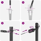  Stebri za ograjo s konico 26 kosov Ø32 mm 120 cm pocinkano jeklo | Shoptok.si