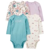 Carter's bodi za bebe devojčice - set od 4 kom. CTS-1S172610 u