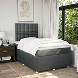  Krevet box spring s madracem tamnosivi 120 x 190 cm tkanina | shoptok.hr