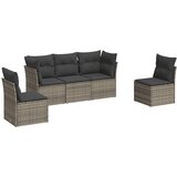 The Living Store Vrtna sedežna garnitura 5-delna z blazinami siv poli ratan - Vrtna Sedežna Garniture, (21450997) | Shoptok.si