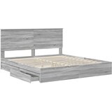 s od storage Siva Sonoma 180 x 200 cm Konstruirano drvo | shoptok.hr