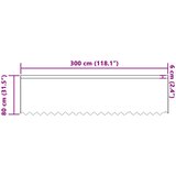  Čipkasta zavjesa sa zavjesama Bijelo 80 x 300 cm Poliester | shoptok.hr