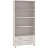  Visoka omara HAMAR trdna borovina bela, (20654607) | Shoptok.si