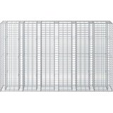  Gabionski uzdignuti krevet 3 pcs Srebrno 250 x 50 x 150 cm | shoptok.hr