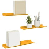  Lebdeća polica Zidne 3 pcs Žuta 40 x 9 x 2,5 cm Čelik | shoptok.hr