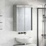  Kopalniška ogledalna omara TULUM Betonsko siva Konstruiran les, (5000157085) | Shoptok.si