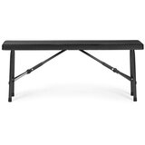  Vrtni set stol + 2 klupe, 120 cm, Crna | shoptok.hr