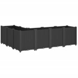  Vrtna sadilica crna 160 x 120 x 53 cm PP | shoptok.hr