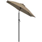 Suncobran smeđe-sivi 200 x 224 cm aluminijski | shoptok.hr
