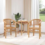  Vrtne stolice 2 pcs Smeđa 63 x 58 x 89 cm Masivna tikovina | shoptok.hr