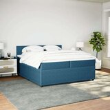  Krevet s oprugama i madracem plavi 200x200 cm baršunasti | shoptok.hr
