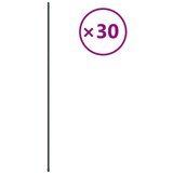  Oporni stebri za vrtne rastline 30 kosov zeleni 60 cm jeklo, (21061821) | Shoptok.si