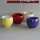 Saksija OBLOGA loptasta kolor mix dim.Ø13x10cm | Eponuda.com
