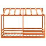 vidaXL Dječji krevet s krovom voštano smeđi 90 x 200 cm borovina | shoptok.hr