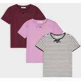 Sinsay Pamučne majice od rebrastog pletiva 3 pack | shoptok.hr