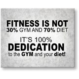  Motivaciona slika na platnu Fitness is not (moderne slike sa) | shoptok.hr