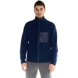 Leone 1947 Flis Man Wool Sweatshirt Full Zip Lifestyle Modra | Shoptok.si