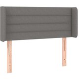  Posteljno vzglavje temno sivo 93x16x78/88 cm blago, (20792635) | Shoptok.si