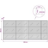  Gabion s žicom debljine 3,5 mm i mrežom 5x5 cm 350x10x150 cm Slike