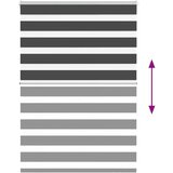 vidaXL idaXL Zebra senčilo črna 110x150 cm tkanina širina 105,9 cm poliester | Shoptok.si