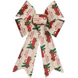  Pentlja Krist+ Rdeča Bež Avto 15 x 25 cm Božični okrasek | Shoptok.si