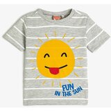Koton Baby Boy Short Sleeve Printed Crew Neck T-Shirt 3smb10053tk Cene