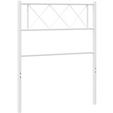 vidaXL Kovinsko vzglavje belo 75 cm, (20934024) Cene