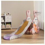  MamaKids dječji tobogan za dvorište i igraonicu " Zeko "– roza boja | shoptok.hr