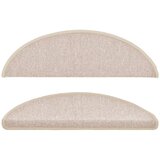  Prostirke za stepenice 10 kom 56x17x3 cm poluokrugle boje taupe | shoptok.hr