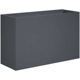  Vrtna saksija 2 kom. Antracit 80 x 30 x 40 cm Čelična vrata | shoptok.hr