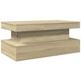  Stolić za kavu s LED svjetlima boja hrasta 90 x 50 x 40 cm | shoptok.hr