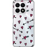  Silikonska maska za Honor X8a Heart Pattern Print Skin providna Cene