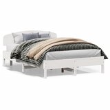 Furnova Posteljni okvir brez vzmetnice bel 120x200 cm trdna borovina, (21942019) | Shoptok.si