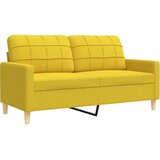  4-dijelni set sofa s tabureom svjetložuti od tkanine | Eponuda.ba