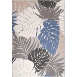 Lesnina XXXL PREPROGA ZA ZUNANJO UPORABO Floral 80/150 cm tkano modra | Shoptok.si