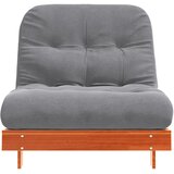  Futon na razvlačenje s madracem smeđi 90 x 206 x 11 cm borovina | Eponuda.com