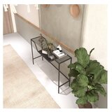 Hanah home polica lala black smoked glass