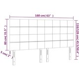  Uzglavlja 4 kom smeđesiva 80 x 5 x 78/88 cm od tkanine | shoptok.hr