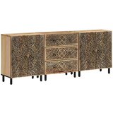  Bočni ormarići 3 kom 60 x 33 x 75 cm od masivnog drva manga | shoptok.hr