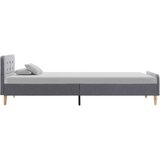  Okvir za krevet od tkanine svjetlosivi 90 x 200 cm | shoptok.hr