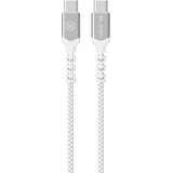 BLAVEC RAPTOR OPLETENI KABEL – TIP C DO TIP C – PD 60W 3A 25 cm – bijeli | shoptok.hr