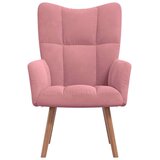  Stolica za opuštanje ružičasta baršunasta | shoptok.hr