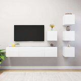  Komplet TV omaric 6-delni bela iverna plošča, (20912379) | Shoptok.si