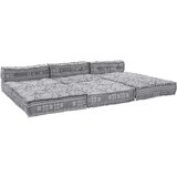  Modularni Pouf Sofa za 4 Osobe - Svjetlosiva Tkanina | shoptok.hr