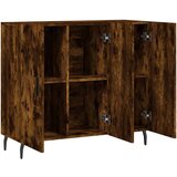  Komoda boja dimljenog hrasta 90 x 34 x 80 cm konstruirano drvo | shoptok.hr