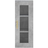  Visoka komoda siva betona 34 5x34x180 cm od konstruiranog drva | shoptok.hr