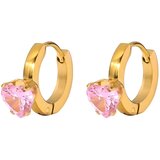  Naušnice BA-23560 - Zlatna / Ružičasta KP23560 | shoptok.hr